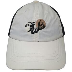 Town Talk Baseball Cap White One Size Nylon Mesh The Witch Graphic Strapback Hat